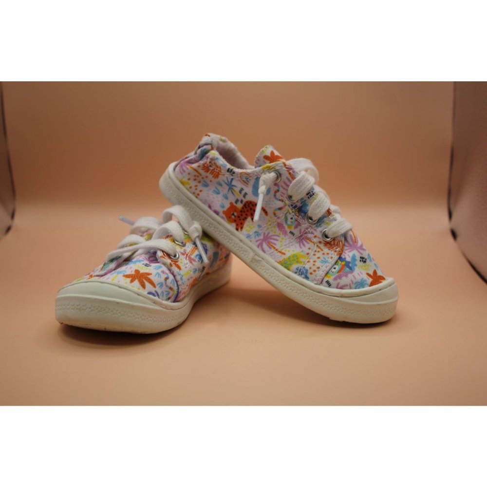 Wonder Nation Slide on Sneakers  9 Wonder Nation slide on sneakers with tropical